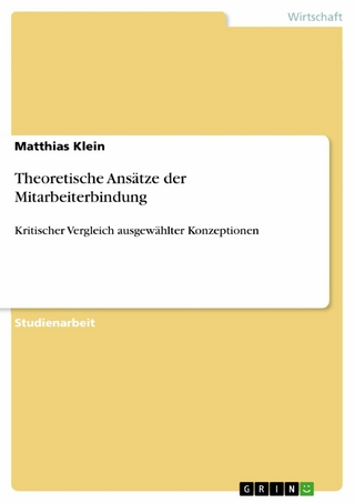 Theoretische Ansätze der Mitarbeiterbindung - Matthias Klein
