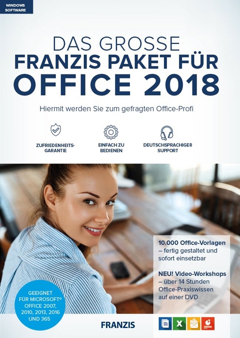Das große Franzis Paket für Office 2018, DVD-ROM - 