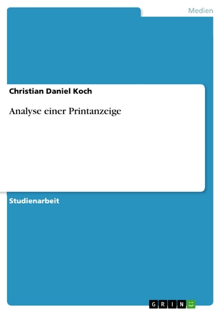 Analyse einer Printanzeige - Christian Daniel Koch