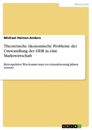 Theoretische ökonomische Probleme der Umwandlung der DDR in eine Marktwirtschaft - Michael Heinen-Anders