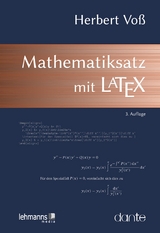 Mathematiksatz mit LaTeX - Voß, Herbert