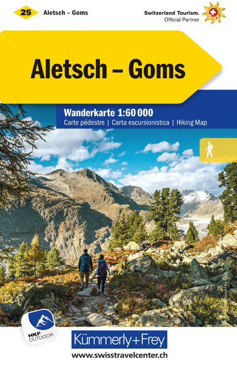 Aletsch - Goms Nr. 25 Wanderkarte 1:60 000