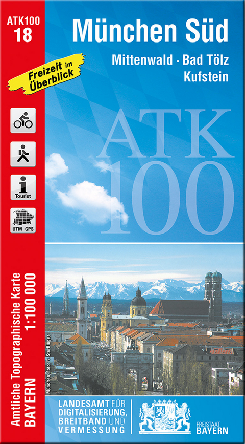 ATK100-18 München Süd (Amtliche Topographische Karte 1:100000)