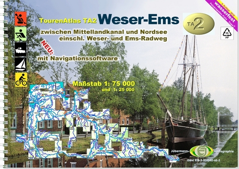 TourenAtlas TA2 Weser-Ems - Erhard Jübermann