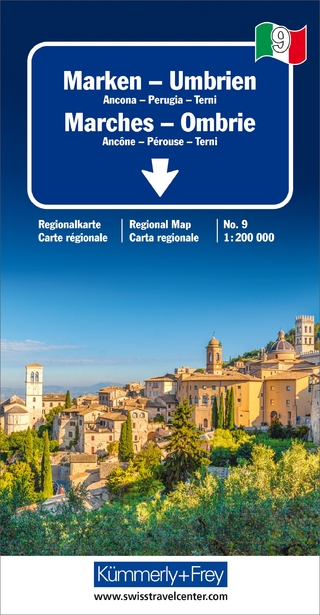 Umbrien-Marken Regionalkarte Italien Nr. 9, 1:200 000: Umbrien-Marken Regionalkarte Italien Nr. 9, 1:200 000: Ancona, Perugia, Terni (Kümmerly+Frey Regionalkarten)