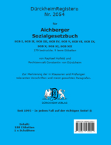 DürckheimRegister für SOZIALGESETZBUCH (Aichberger/Haarfeld) - Dürckheim, Constantin