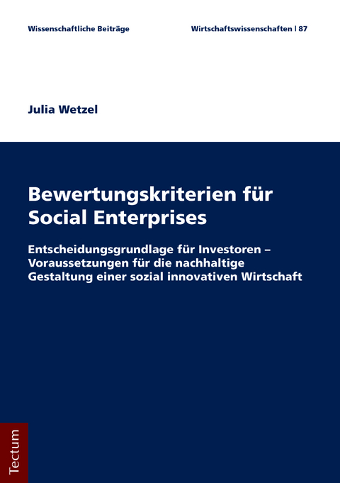 Bewertungskriterien für Social Enterprises - Julia Wetzel