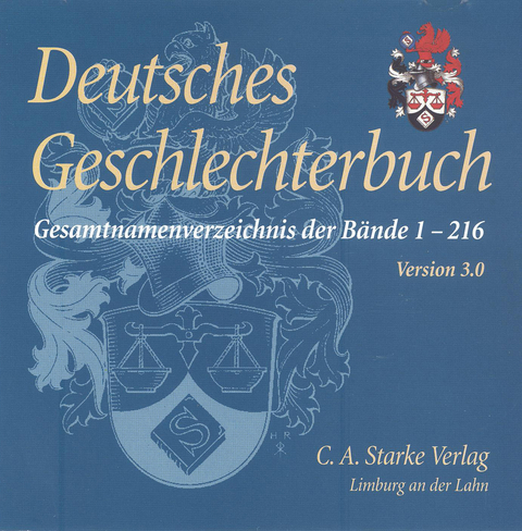Deutsches Geschlechterbuch - CD-ROM. Genealogisches Handbuch bürgerlicher Familien - 