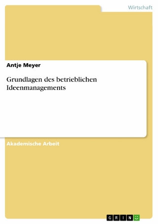 Grundlagen des betrieblichen Ideenmanagements - Antje Meyer