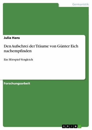 Den Aufschrei der Träume von Günter Eich nachempfinden - Julia Hans