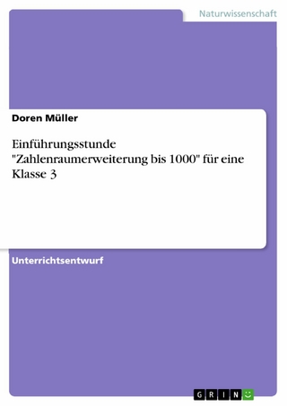 Einführungsstunde 'Zahlenraumerweiterung bis 1000' für eine Klasse 3 - Doren Müller