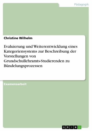 Evaluierung und Weiterentwicklung eines Kategoriensystems zur Beschreibung der Vorstellungen von Grundschullehramts-Studierenden zu Bündelungsprozessen - Christine Wilhelm