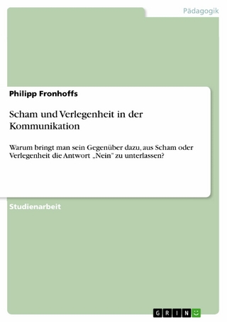Scham und Verlegenheit in der Kommunikation - Philipp Fronhoffs