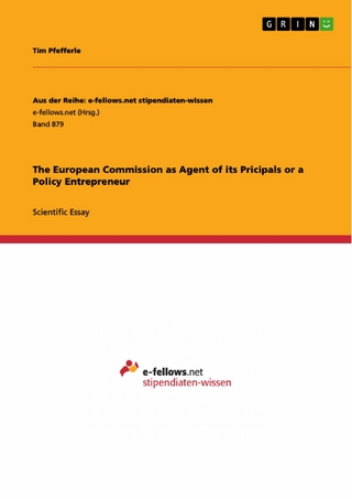 The European Commission as Agent of its Pricipals or a Policy Entrepreneur - Tim Pfefferle