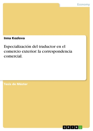Especialización del traductor en el comercio exterior: la correspondencia comercial. - Inna Kozlova