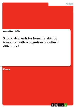 Should demands for human rights be tempered with recognition of cultural difference? - Natalie Züfle