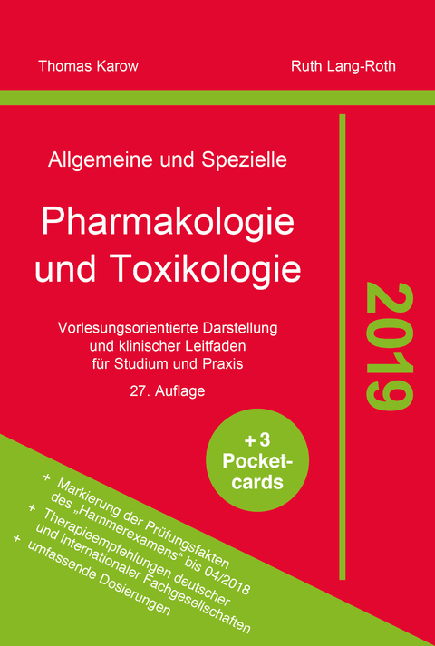 Allgemeine und Spezielle Pharmakologie und Toxikologie 2019 - Thomas Karow, Ruth Lang-Roth