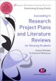 Succeeding in Research Project Plans and Literature Reviews for Nursing Students - Andrew Whittaker;  Graham R. Williamson
