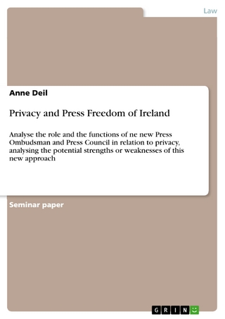 Privacy and Press Freedom of Ireland - Anne Deil