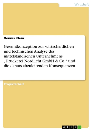 Gesamtkonzeption zur wirtschaftlichen und technischen Analyse des mittelständischen Unternehmens 'Druckerei Nordlicht GmbH & Co.' und die daraus abzuleitenden Konsequenzen - Dennis Klein