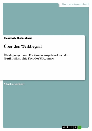 Über den Werkbegriff - Kework Kalustian