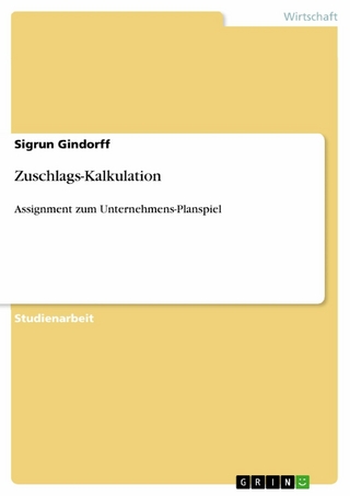 Zuschlags-Kalkulation - Sigrun Gindorff
