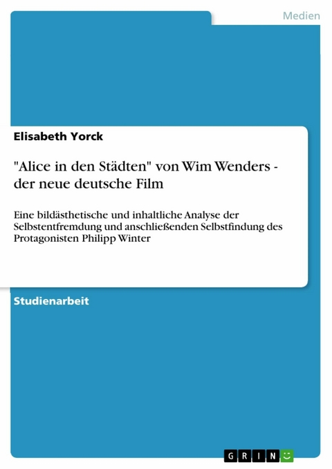 "Alice in den Städten" von Wim Wenders - der neue deutsche Film - Elisabeth Yorck