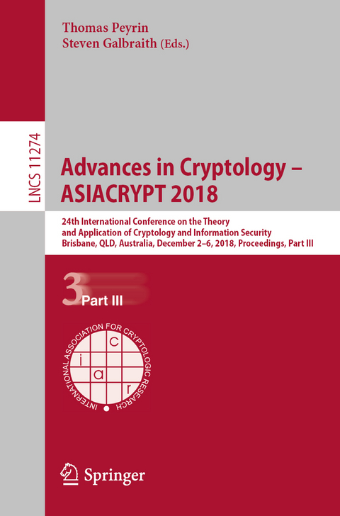 Advances in Cryptology – ASIACRYPT 2018 - 