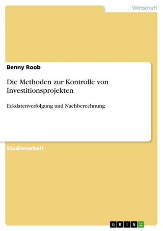 Die Methoden zur Kontrolle von Investitionsprojekten - Benny Roob