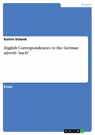 English Correspondences to the German adverb 