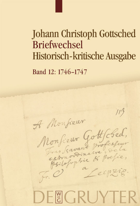 Johann Christoph Gottsched: Johann Christoph und Luise Adelgunde... / Oktober 1746 – Dezember 1747 - 