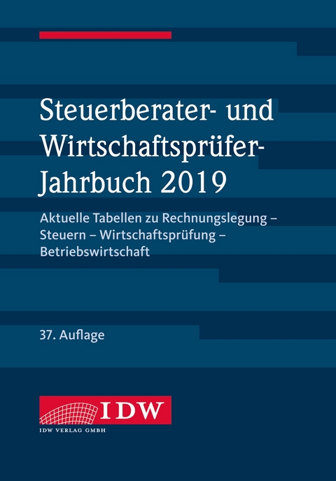 Steuerberater- und Wirtschaftsprüfer-Jahrbuch 2019