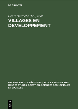 Villages en developpement - Henri Desroche; Placide Rambaud