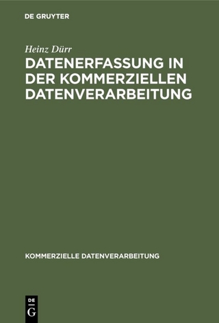 Datenerfassung in der kommerziellen Datenverarbeitung - Heinz Dürr