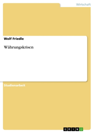 Währungskrisen Wolf Friedle Author