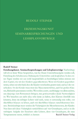 Erziehungskunst. Seminarbesprechungen und Lehrplanvorträge - Rudolf Steiner
