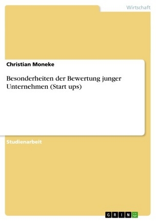 Besonderheiten der Bewertung junger Unternehmen (Start ups) - Christian Moneke