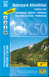 UK50-25 Naturpark Altmühltal, östlicher Teil - Breitband und Vermessung Landesamt für Digitalisierung  Bayern