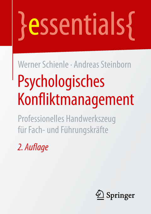 Psychologisches Konfliktmanagement - Werner Schienle, Andreas Steinborn