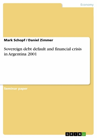 Sovereign debt default and financial crisis in Argentina 2001 - Mark Schopf; Daniel Zimmer