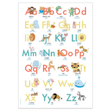 ABC Poster 70,7x100 cm | Alphabet spielerisch mit Tieren lernen | Das ABC-Lernposter mit Groß- und Kleinbuchstaben | - Lisa Wirth