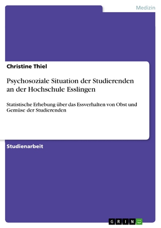 Psychosoziale Situation der Studierenden an der Hochschule Esslingen - Christine Thiel