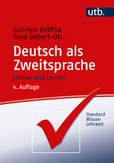Deutsch als Zweitsprache - Gabriele Kniffka, Gesa Siebert-Ott