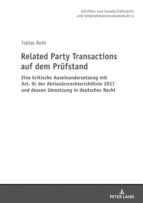 Related Party Transactions auf dem Prüfstand - Tobias Roth