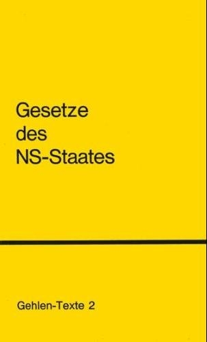 Gesetze des NS-Staates - Ingo von Münch