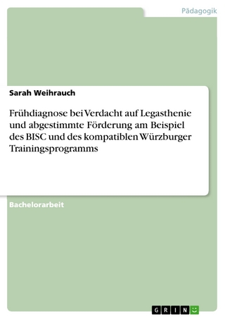 Frühdiagnose bei Verdacht auf Legasthenie und abgestimmte Förderung am Beispiel des BISC und des kompatiblen Würzburger Trainingsprogramms - Sarah Weihrauch