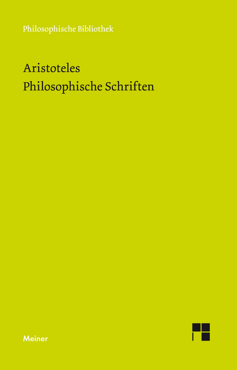 Philosophische Schriften. Bände 1-6 -  Aristoteles