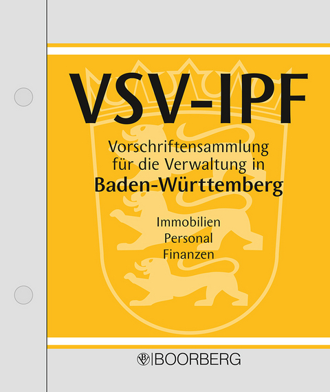 VSV-IPF - Vorschriftensammlung für die Verwaltung in Baden-Württemberg - 