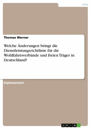 Welche Änderungen bringt die Dienstleistungsrichtlinie für die Wohlfahrtsverbände und freien Träger in Deutschland? - Thomas Werner