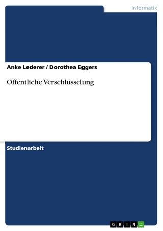 Öffentliche Verschlüsselung - Anke Lederer; Dorothea Eggers
